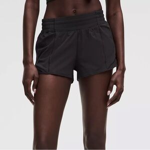 Lululemon Athletica Hotty Hot High-Rise Lined Short 2.5" Black Athletic Shorts